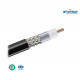 CNT-400 75meter, 50 Ohm Braided Coaxial Cable, black PE jacket