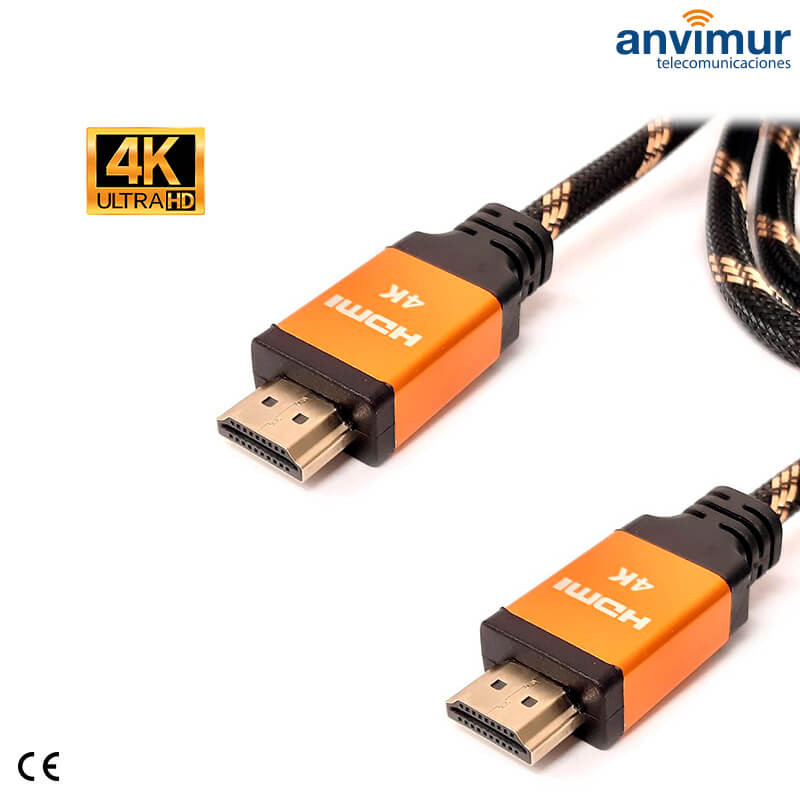 Cable HDMI 4K macho 2M UHD 2.0v