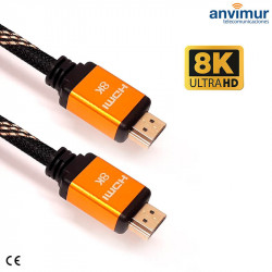 Cable HDMI 8K macho 1.8M UHD 2.1v