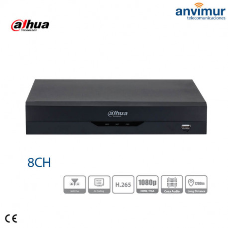 XVR 5in1 8 channels HDCVI/HDTVI/AHD/CVBS + 2 channels IP 6MP | XVR4108HS-I