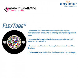 PRYSMIAN-12 F – Easy to use fiber and polyethylene cover (1 tube x 12 fibers)