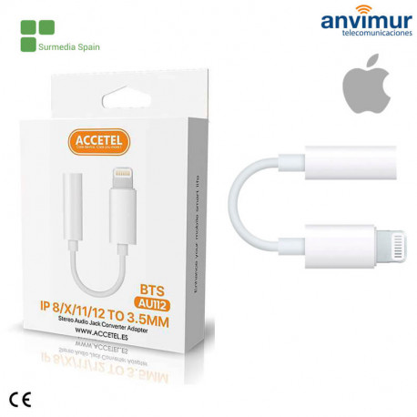 Adaptador Lightning a Jack 3.5mm Iphone | AU112