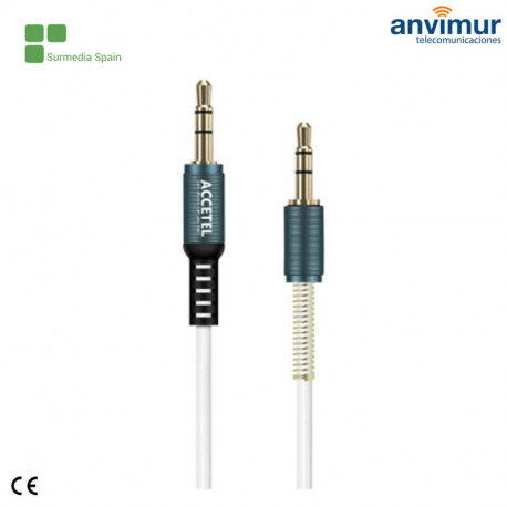 Cable Audio Jack 3.5mm Macho/Macho 1M | AU115