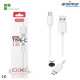 Cable Datos 2.4A Type-C Blanco 1 Metro | CU1607