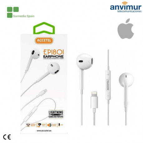 Auriculares con micrófono lightning