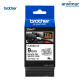 TZEFX221, Flexible tape BLACK on WHITE text 9mm | 8M | Brother