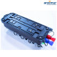 Vertical Enclosure for 10 WSC/APC Ports, 12 Fusions + 1:8 SC/APC Splitter | GFS-8DY