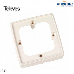 5442, White socket for surface mounting | Televes