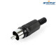 PLASTIC male RCA plug connector | 106-070