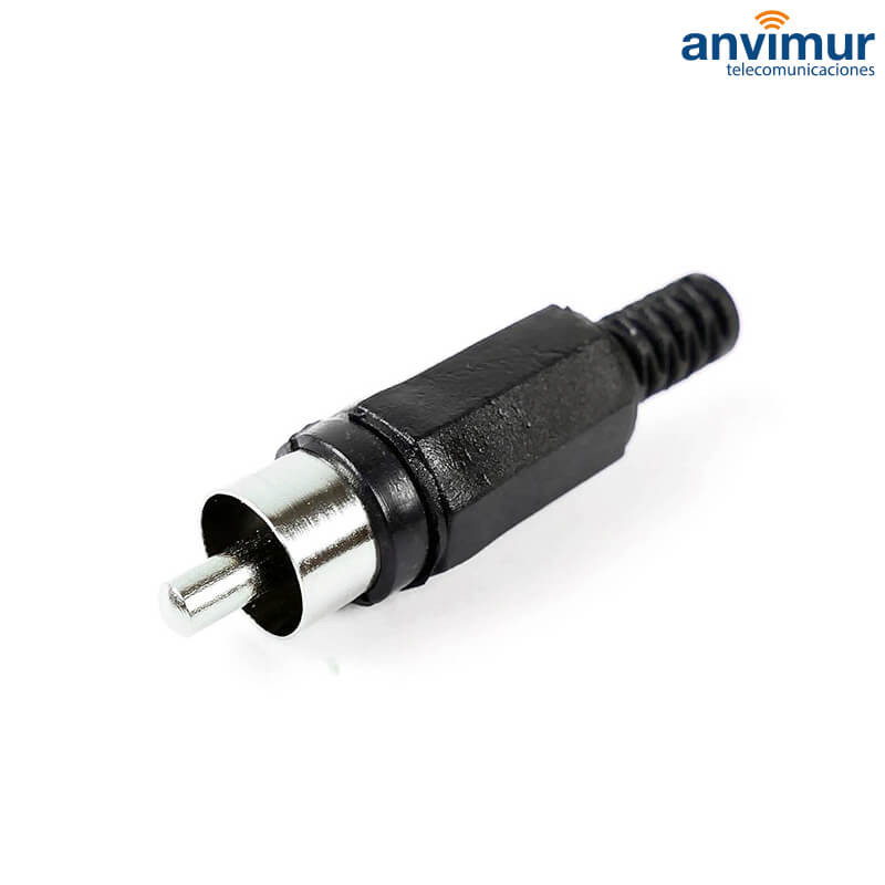 Conector RCA macho PLÁSTICO, 106-070