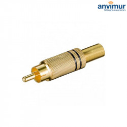 Conector RCA macho METAL | 106-071