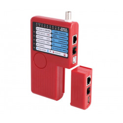 RJ11/RJ12/RJ45 and coaxial cable tester