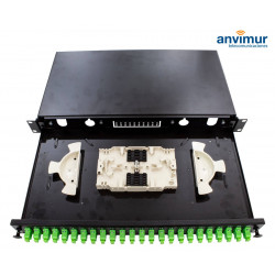 ODF 24 Ports SC SX Duplex and 48 Fusions 1U