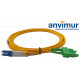 LC/UPC - SC/APC SM 3M Ø 2mm fiber patch cable duplex