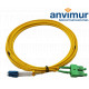 LC/UPC - SC/APC SM 3M Ø 2mm fiber patch cable duplex