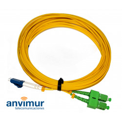LC/UPC - SC/APC SM 3M Ø 2mm fiber patch cable duplex