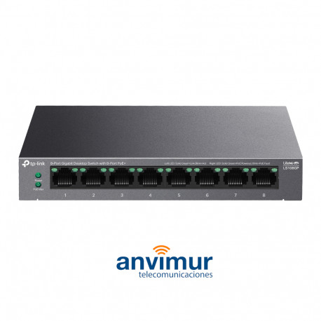 8-Port Desktop Gigabit Switch with PoE+