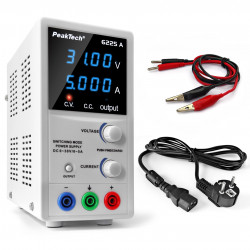 PeakTech P6225A – Fuente de Alimentación Digital 0-30V/0-5A