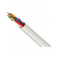 ROLLO 100m CABLE PORTERO Y ALARMA 8X0.22mm BLANCO