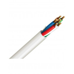 ROLLO 100m CABLE PORTERO Y ALARMA 6X0.22mm BLANCO