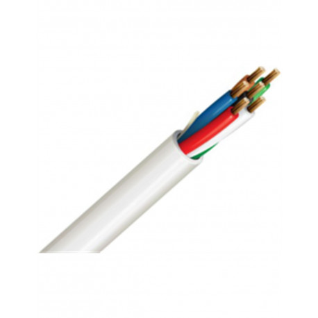 ROLLO 100m CABLE PORTERO Y ALARMA 6X0.22mm BLANCO