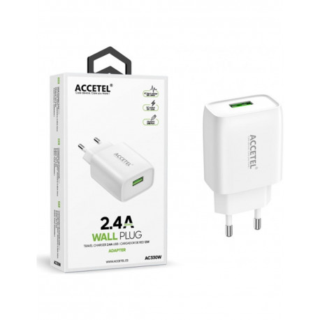 Adaptador Red USB 2.1A Negro | AC300B