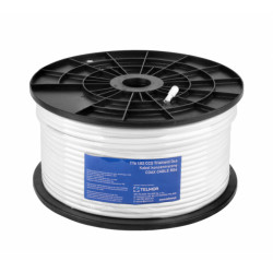 Coaxial Cable 100m Cu White LSZH DCA. TriShield