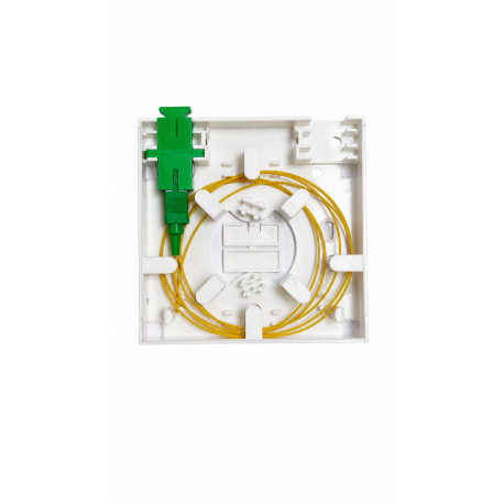 Roseta óptica 1 puertos SC Premontada Pigtail+Adapt. | ANROSETA1SCP