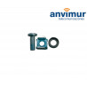 KIT TORNILLO FIJACION+TUERCA ENJAULADA M6 (10 uds)