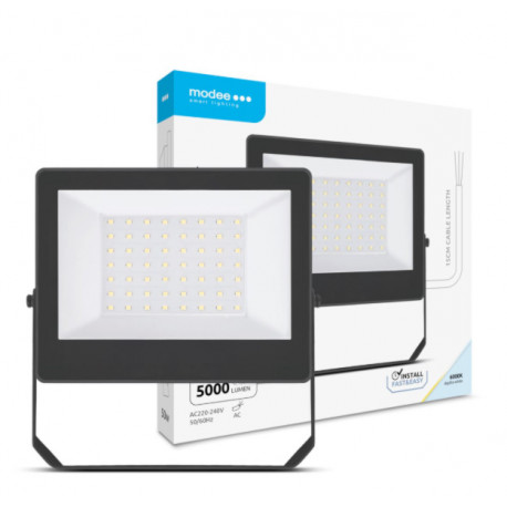BLACK LED FLOODLIGHT 50W 6000K