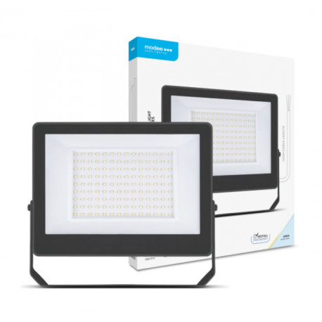 BLACK LED FLOODLIGHT 100W 6000K