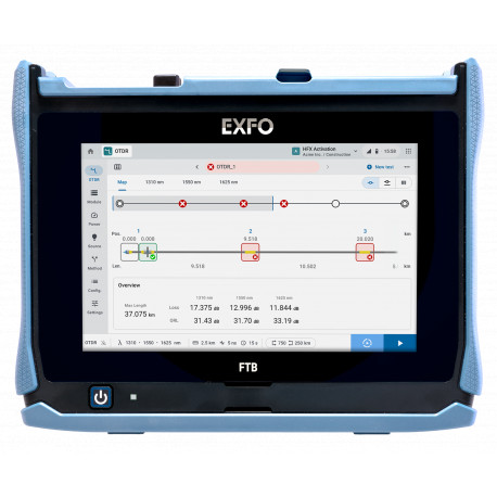 Medidor OTDR+iOLM EXFO FTB-LITE-730D-SM8, FTTx/PON SM 1650 nm