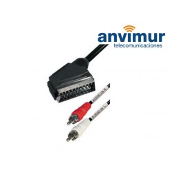 SCART TO 2 RCA AUDIO OUT CONNECTION, 1.5 M