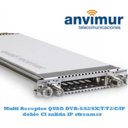 QUAD Multistandar DVB-S/S2/SX/T/T2/C/C2/IP Luminato receiver