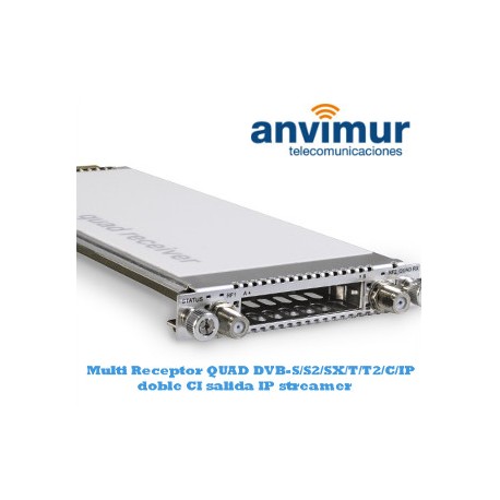 Receptor multi estandar QUAD DVB-S/S2/SX/T/T2/C/C2/IP Luminato