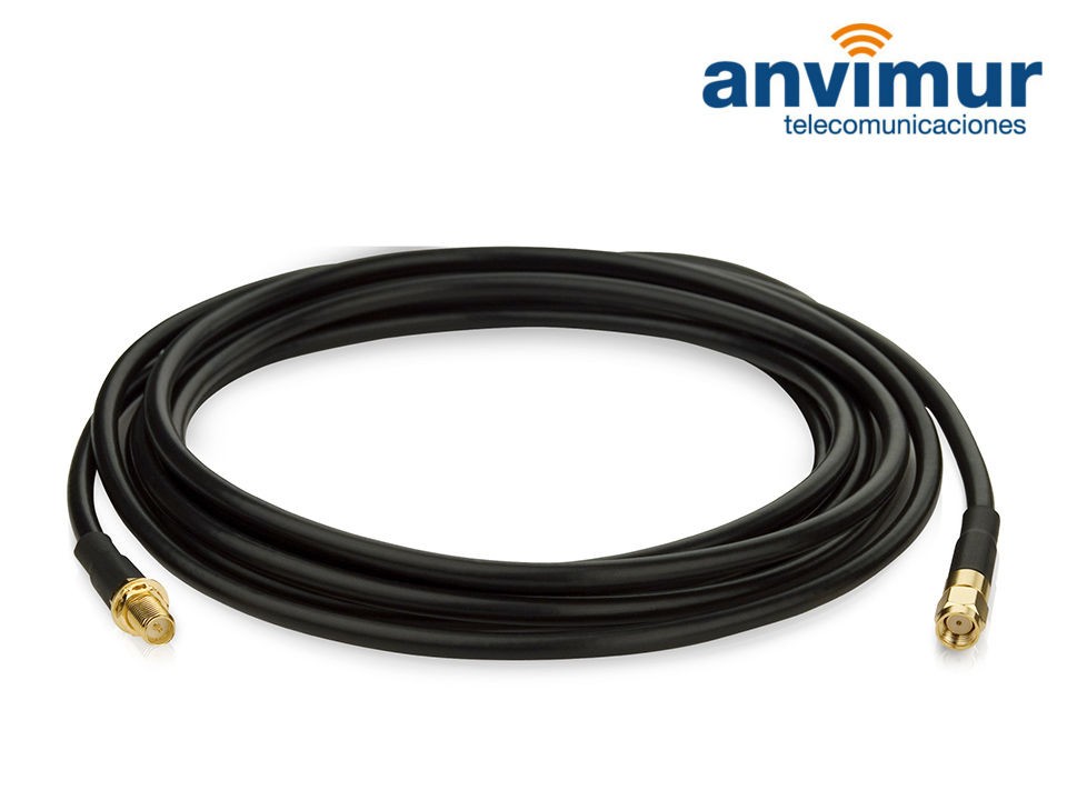 Cable De Extensión De Antena 10 Metros Negro | Meses Sin Interés