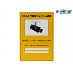 Poster Video-surveillance zone LOPD