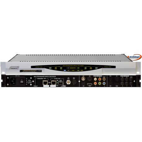 Receptor DVB-S/S2 FTA Salida ASI e IP simultanea