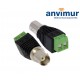 BNC famale connector with +/- output, 2 terminals