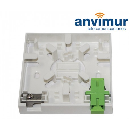 Anvimur 2 ports Wall outlet with clamp
