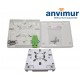 Anvimur 2 ports Wall outlet with clamp