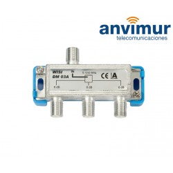 CATV 5-10.000 Mhz 3 outlets splitter box