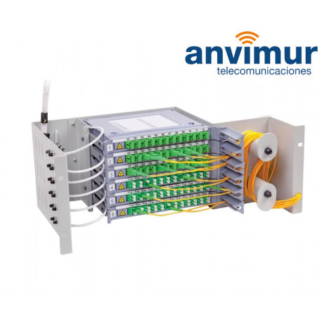 Distribuidor patch panel ORSM 4U Diseñado para 72 Fusiones | ODF72