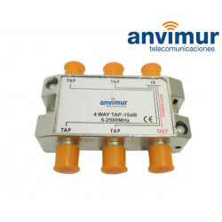 Derivador 5-1000Mhz 2 salidas 16dB. Anvimur