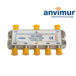 Derivador Anvimur 5-2400 MHz 6 salidas 25dB.