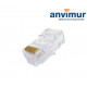 Conector RJ45 H C6 Autocrimpado