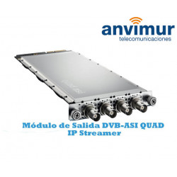 DVB-ASI output QUAD multiplexer