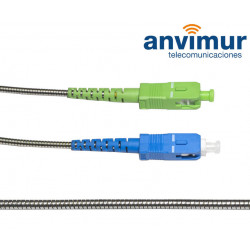 SC/APC - SC/UPC SM9/125 2.5M Ø 2mm armored fiber patch cable