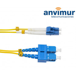 LC/UPC - SC/UPC Duplex 3mts fiber patch cable