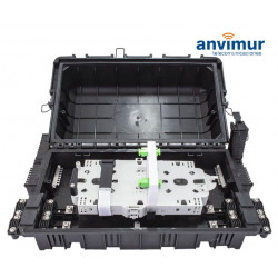 Anvimur Fiber optical closure up to 48 splices, 8 +8 ports